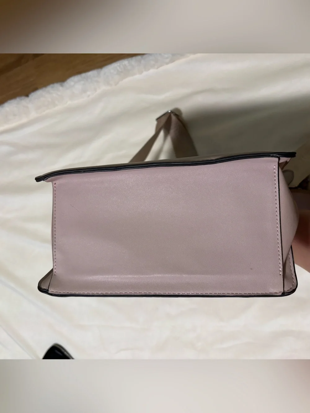 Steve Madden Dusty Mauve Logo Messenger Bag